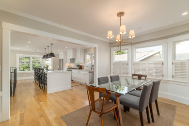 Example of a trendy dining room design in San Francisco