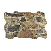 15.75"x23.75" Ramble Porcelain Floor/Wall Tiles, Set of 30, Arena