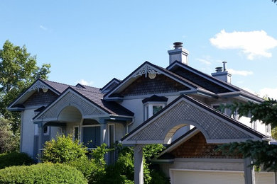 Inspiration for a victorian exterior home remodel in Calgary