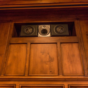 Wood Cabinet Theater Speakers