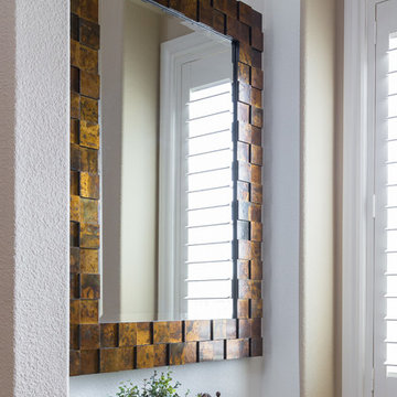BEAUTIFUL COPPER MIRROR in ENTRY NICHE