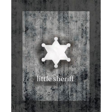 Little Sheriff, Ready To Hang Canvas Kid's Wall Decor, 16 X 20
