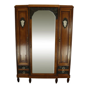 Consigned Antique French Louis Xvi Painted Armoire Traditional