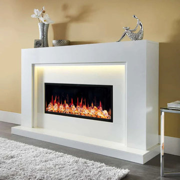 Litedeer Homes Latitude 45" Smart Electric Fireplace with Diamond-like Crystals