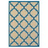 Rectangular Area Rug in Sand and Blue (10 ft. 10 in. L x 7 ft. 10 in. W)