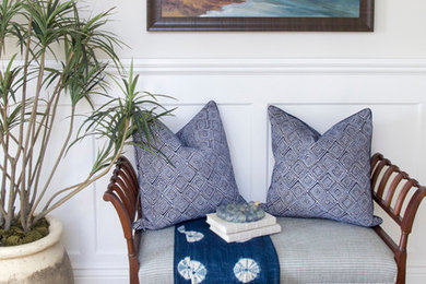Inspiration for a coastal entryway remodel in Orange County
