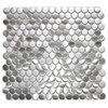 Penny Round Pattern Mosaic Stainless Steel Tile, Sample