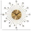 Glam Gold Metal Wall Clock 85515