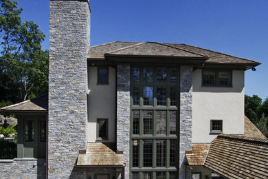 Lutyens Style Stucco Home in Harrison, NY