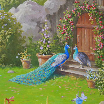 Castle, children's bedroom murals