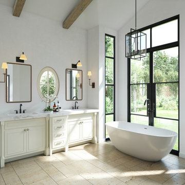 Provence Style kitchen and bathroom