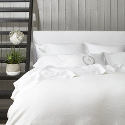 Xavier Washed Piqu&eacute; White - Bedding