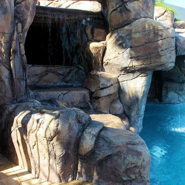 Arizona Swimming Pool and Grotto Designed by Build Your Own Pool