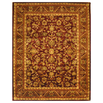 Safavieh Antiquity Collection AT52 Rug, Wine/Gold, 12'x15'