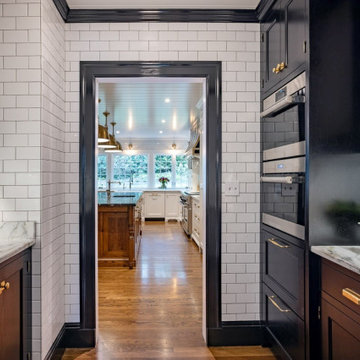 Skyfall Granite and Calacatta Retro Kitchen