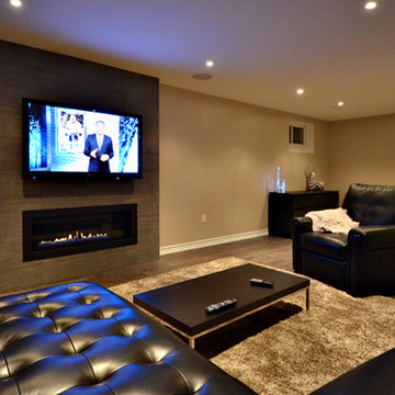 Basement Fireplace