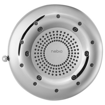 Brondell Nebia Corre Four-Function Fixed Shower Head, Chrome