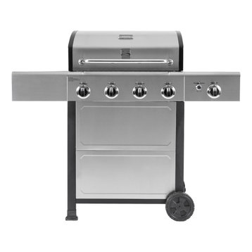 Kenmore 4 Burner Open Cart Gas Grill with Side Burner