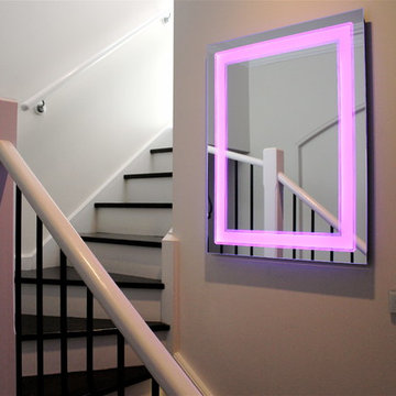 Art Deco Light Mirror LED colour changing