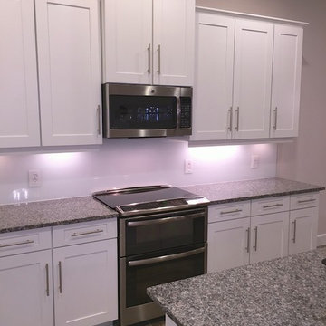 Painted Back Glass for Kitchen Backsplash