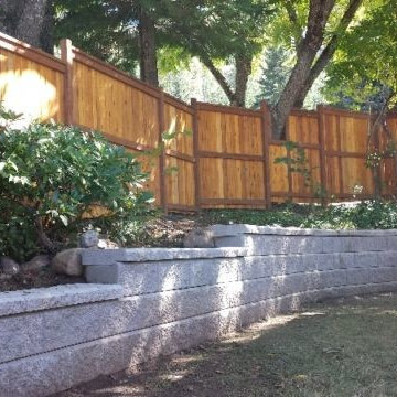 Gazebo and New Retaining Wall