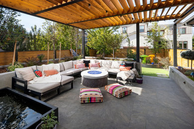 Example of an eclectic patio design in Denver