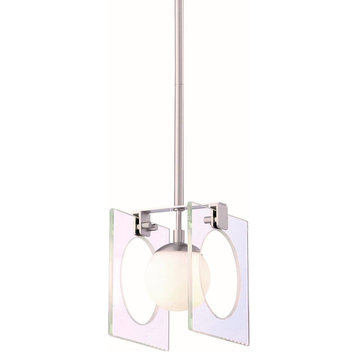 George Kovacs Hole-In-One Pendant Light in Brushed Nickel
