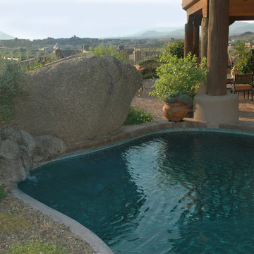 Troon Scottsdale pueblo style built into the boulders