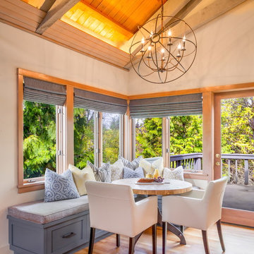 Wasted Space to Functional Breakfast Nook/Office