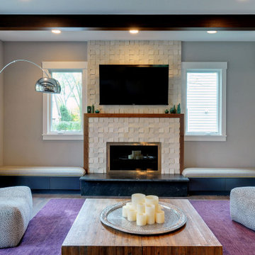 Living Room with Cozy Fireplace