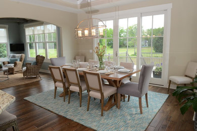 This is an example of a transitional dining room in Grand Rapids.