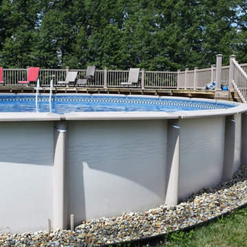 Above ground with deck