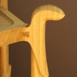 Custom Handmade Ash Pentagon Side Table - Products