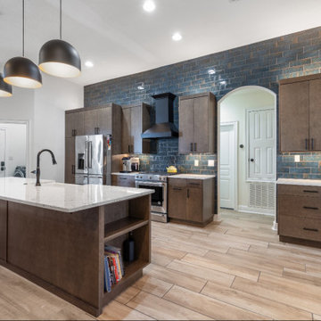 Stunning Contemporary Kitchen Remodel With New Cabinets