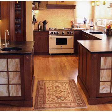 Older Kitchen remodeled with 36" BlueStar Gas Range