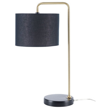Safavieh Felton 21" Table Lamp, Gold/Black