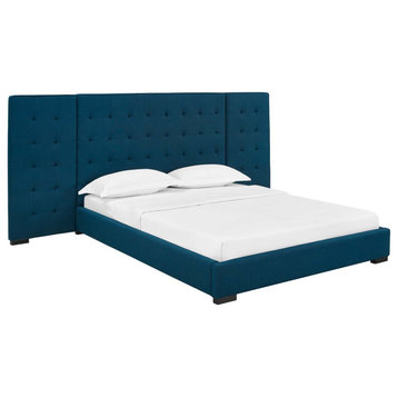 Sierra Queen Upholstered Fabric Platform Bed by Modway
