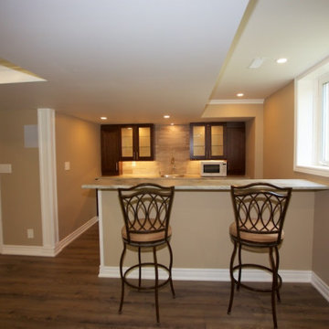 Basement Bar Area With Countertop