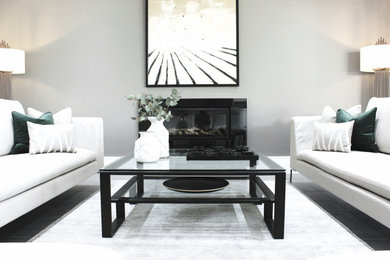 Contemporary living room in London.