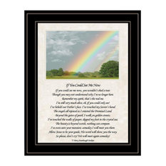 If You Can See Me Now (Double Rainbow) by Trendy Decor 4U Printed Art Wood Brown