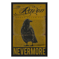 The Artwork Factory - The Raven Framed Artwork, Large - Prints And Posters