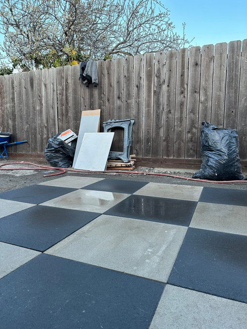 Water pooling on newly installed paver patio