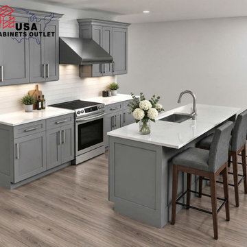 Gray Shaker Kitchen Remodel