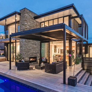 Schwarze Hauser Mit Steinfassade Ideen Design Bilder Houzz