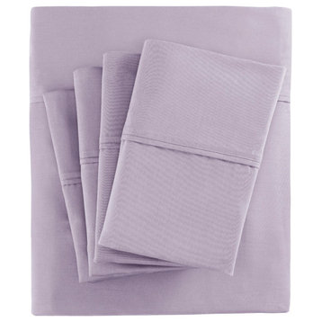 Madison Park 800 Thread Count Cotton-Blend Sateen 6-Piece Sheet Set, Purple