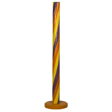 5'  Purple, Orange And Yellow Candy Stick