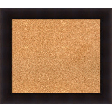 Framed Cork Board, Portico Espresso Wood, 30x26