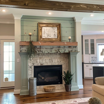 Colored Fireplace Mantels