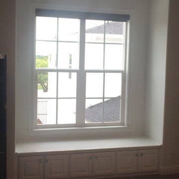 Custom Lake house Shades - Upstairs game bedroom