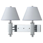 Cal - Cal LA-8003W2L-1CH Elizabethe - Two Light Wall Sconce - 60W x 2 metal wall lamp with 3 way push button switch at plateChrome Finish * Number of Bulbs: 2 * Wattage:60W * Bulb Type: * Bulb Included: No * UL Approved: